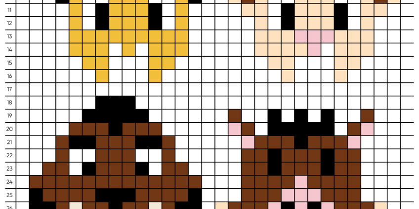 Pixel art Roi Lion - Tilipix