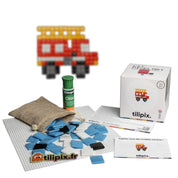 Kit mosaïque "Camille le camion de pompier" - Tilipix