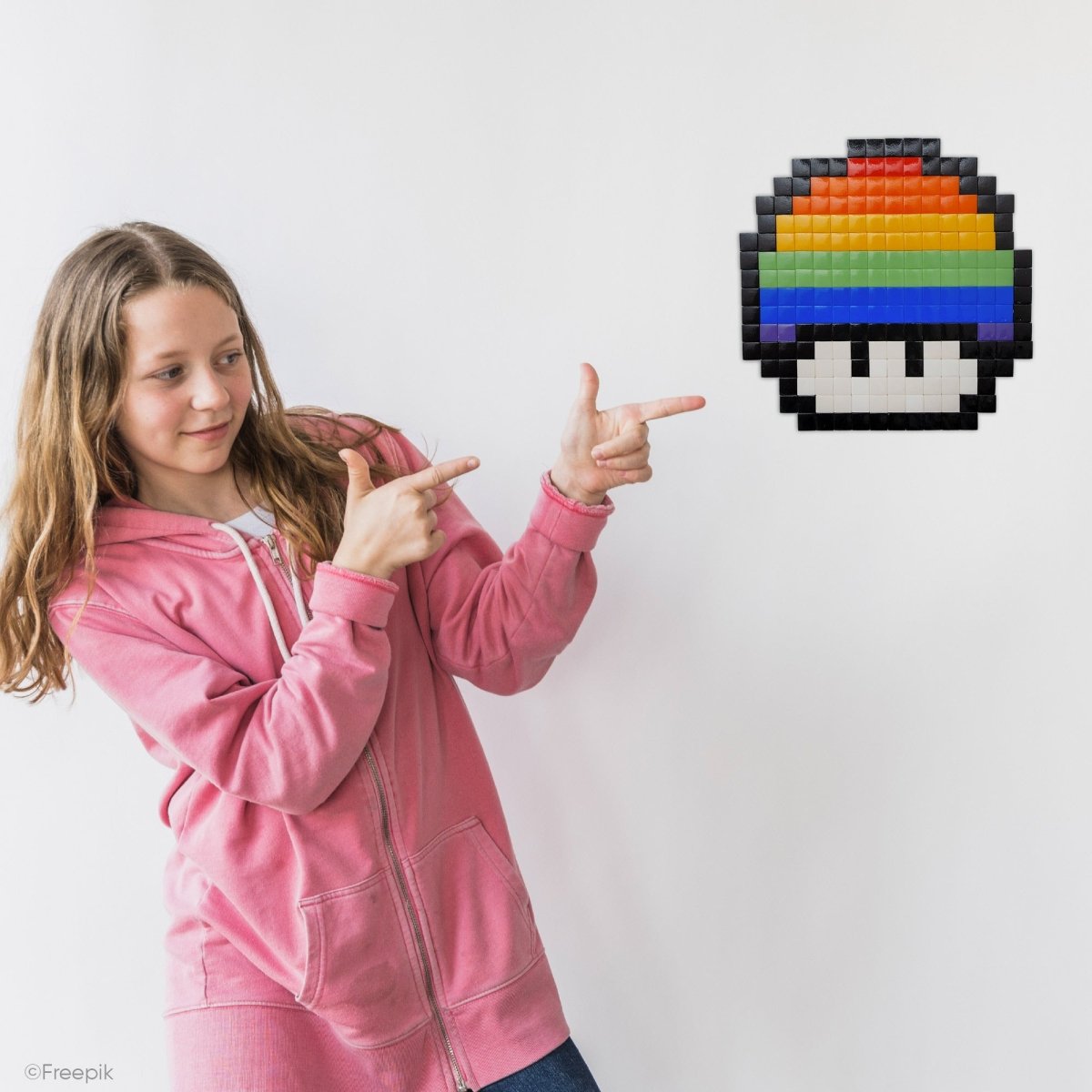 Kit mosaïque "Champignon arc - en - ciel" - Tilipix