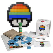 Kit mosaïque "Champignon arc - en - ciel" - Tilipix