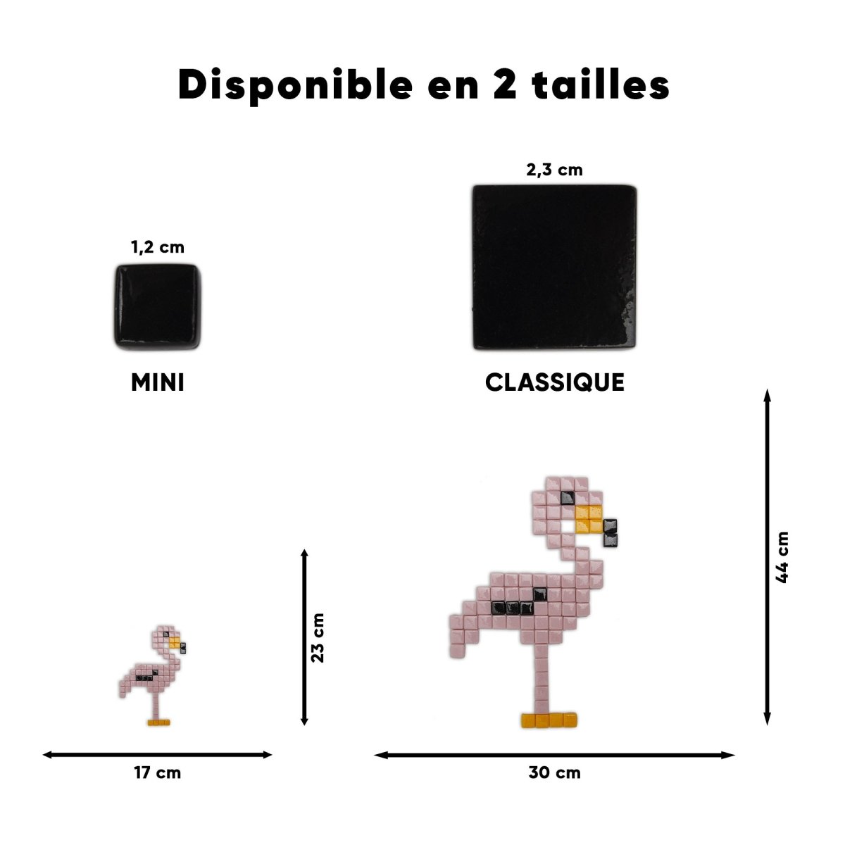 Kit mosaïque "Flore le flamant rose" - Tilipix