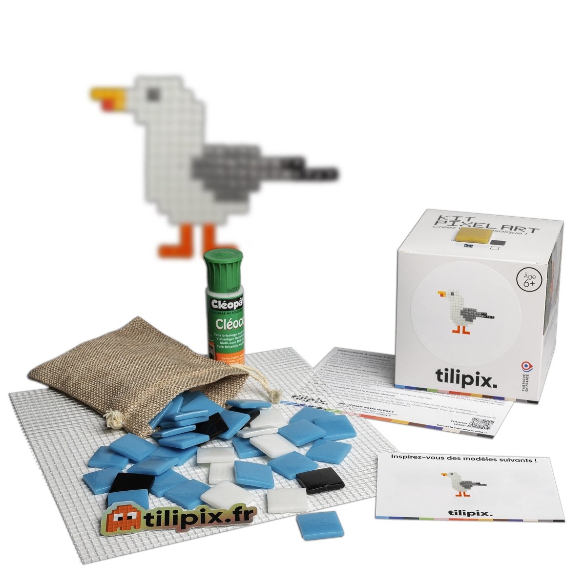 Kit mosaïque "Le gabian" - Tilipix