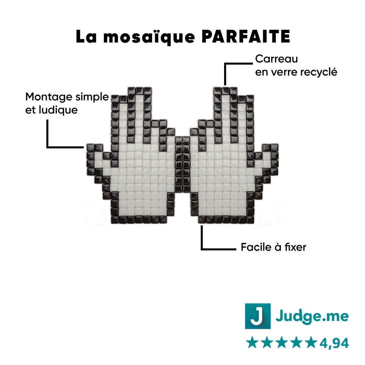 Kit mosaïque "Le J c'est le S" - Tilipix