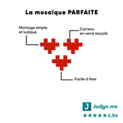Kit mosaïque "Micro heart x3" - Tilipix