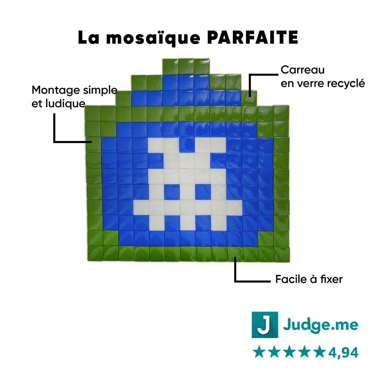 Kit mosaïque "Monster in Paris" - Tilipix