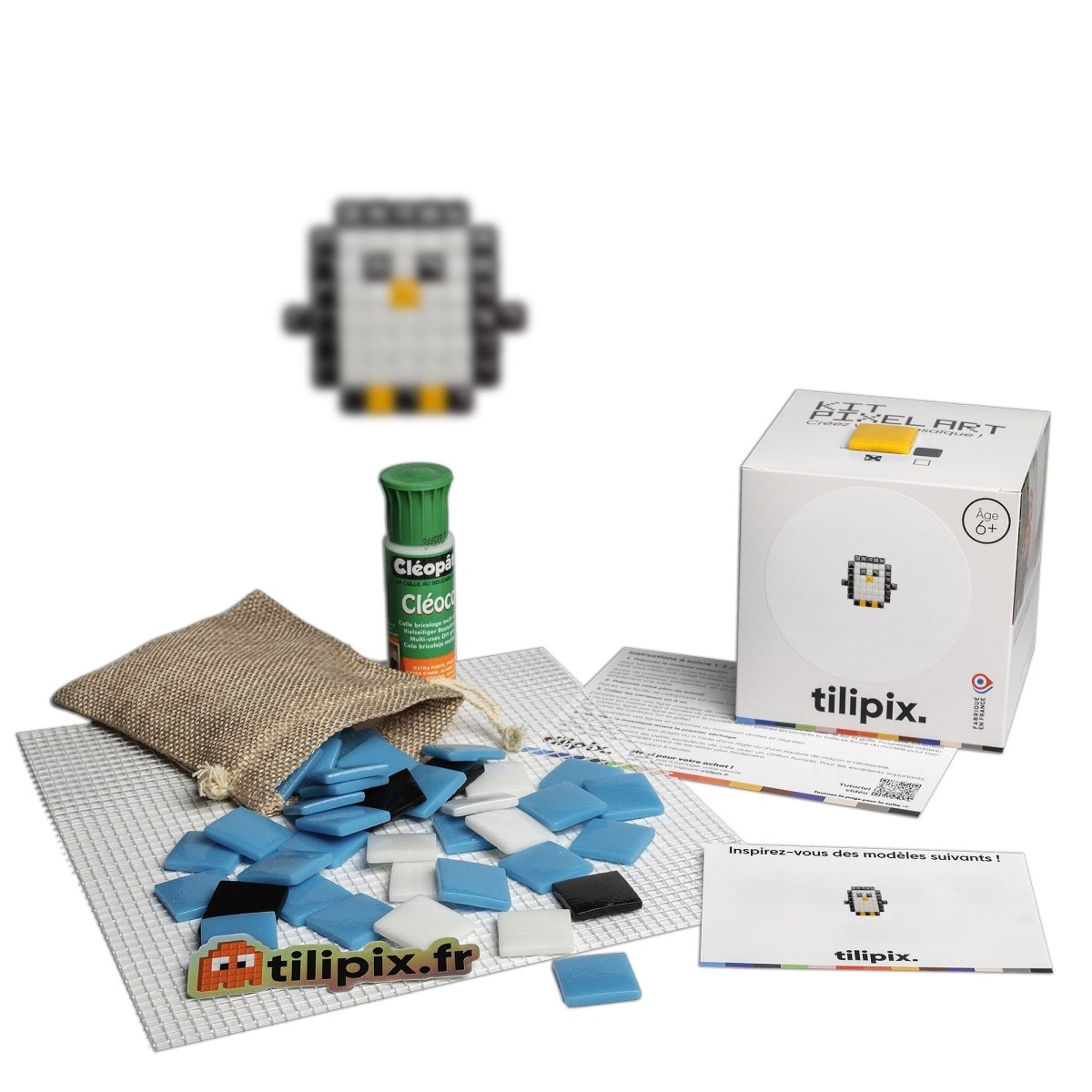 Kit mosaïque "Paul le pingouin" - Tilipix