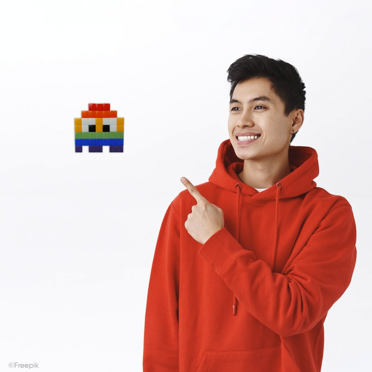 Kit mosaïque "Rainbow little ghost" - Tilipix