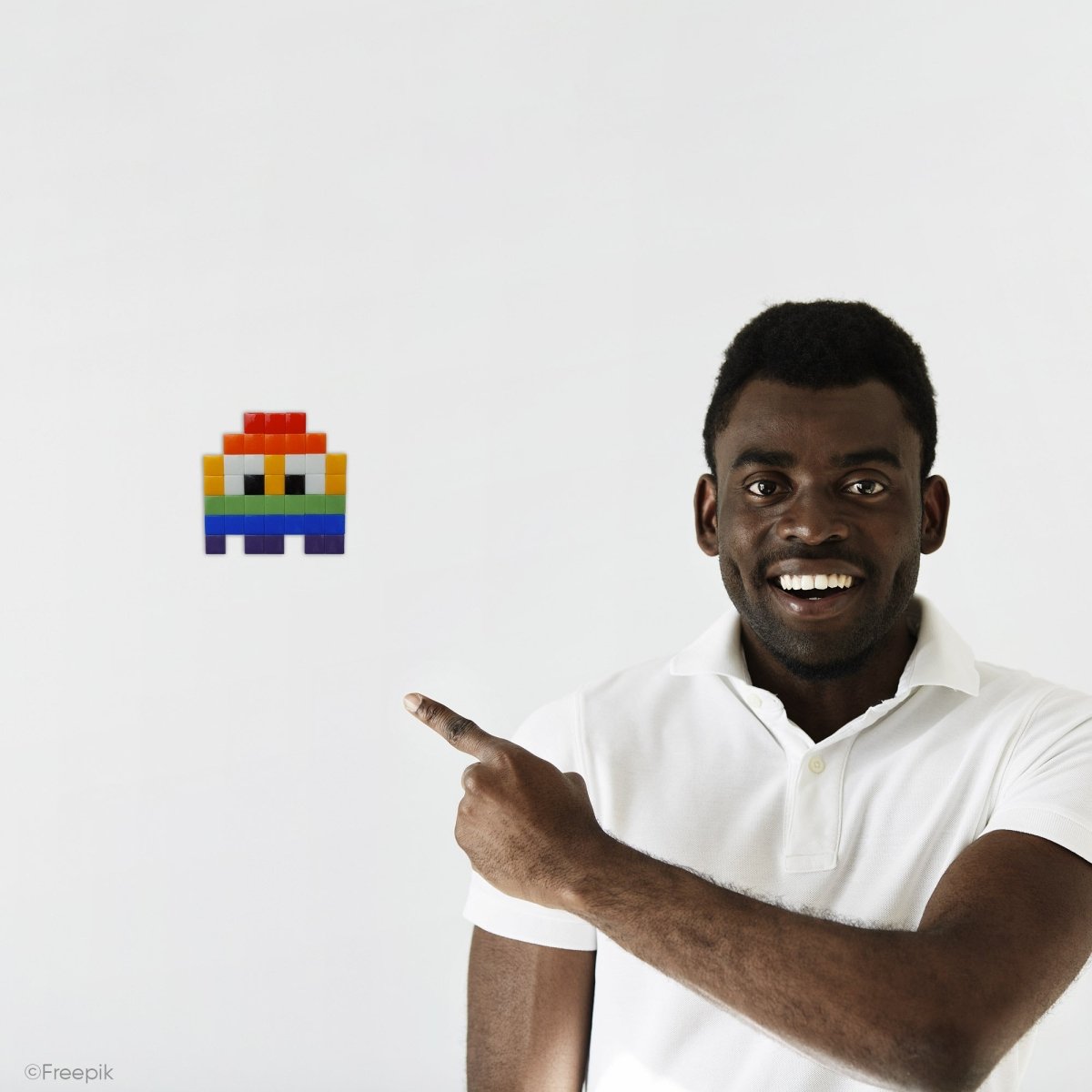 Kit mosaïque "Rainbow little ghost" - Tilipix