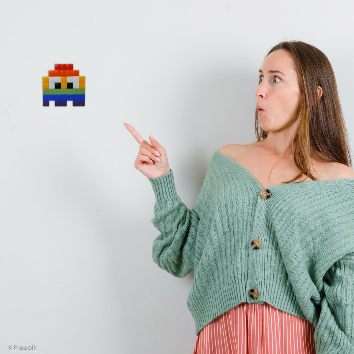 Kit mosaïque "Rainbow little ghost" - Tilipix