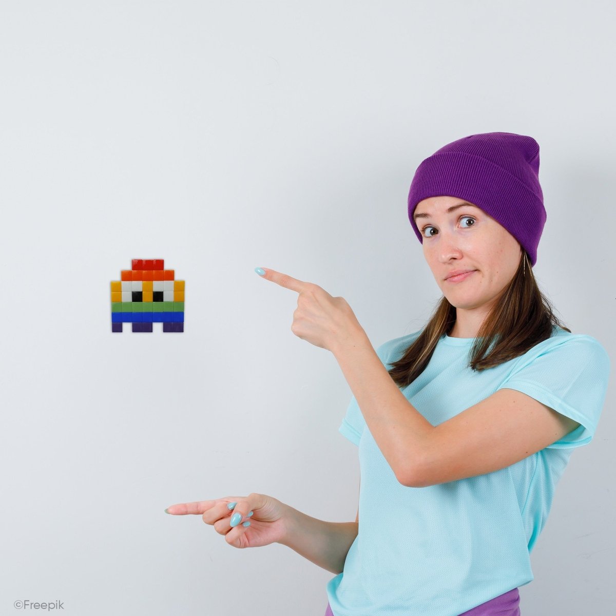 Kit mosaïque "Rainbow little ghost" - Tilipix