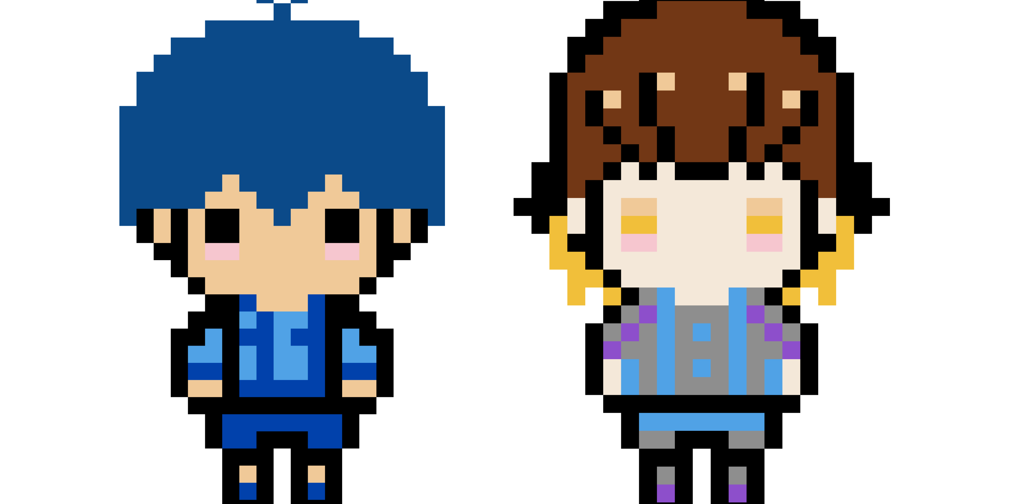 Pixel Art Blue Lock : Isagi et Bachira à recréer