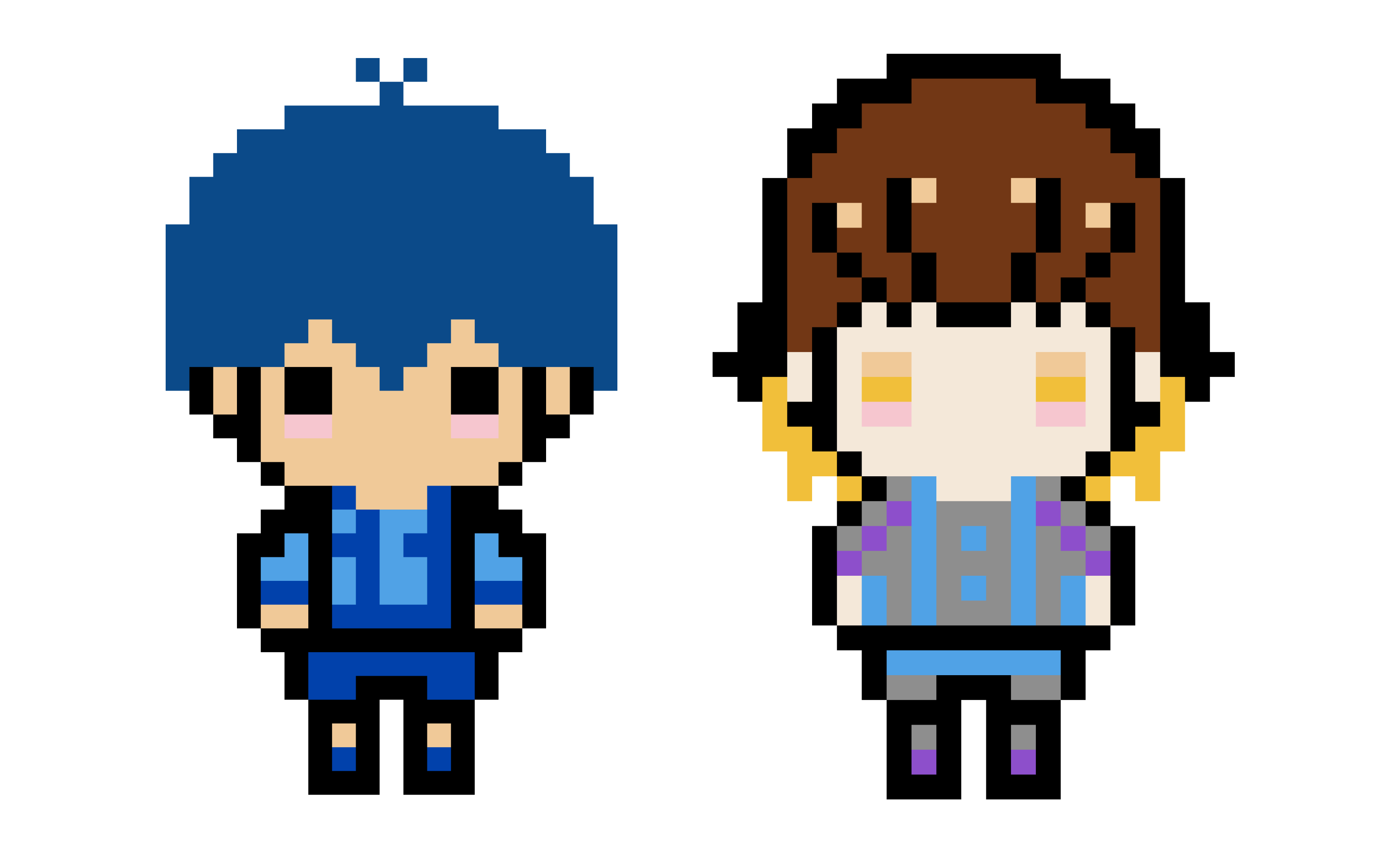 Pixel Art Blue Lock : Isagi et Bachira à recréer