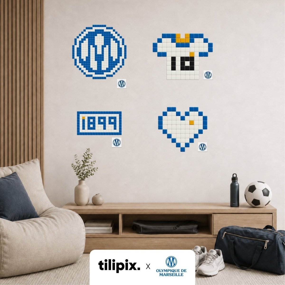 Nouvelle collection officielle Olympique de Marseille x Tilipix 🔵⚪ - Tilipix
