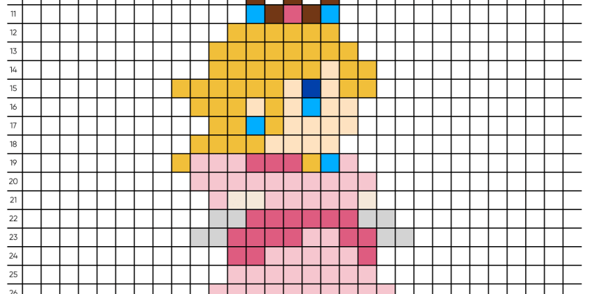 Pixel art Peach - Tilipix