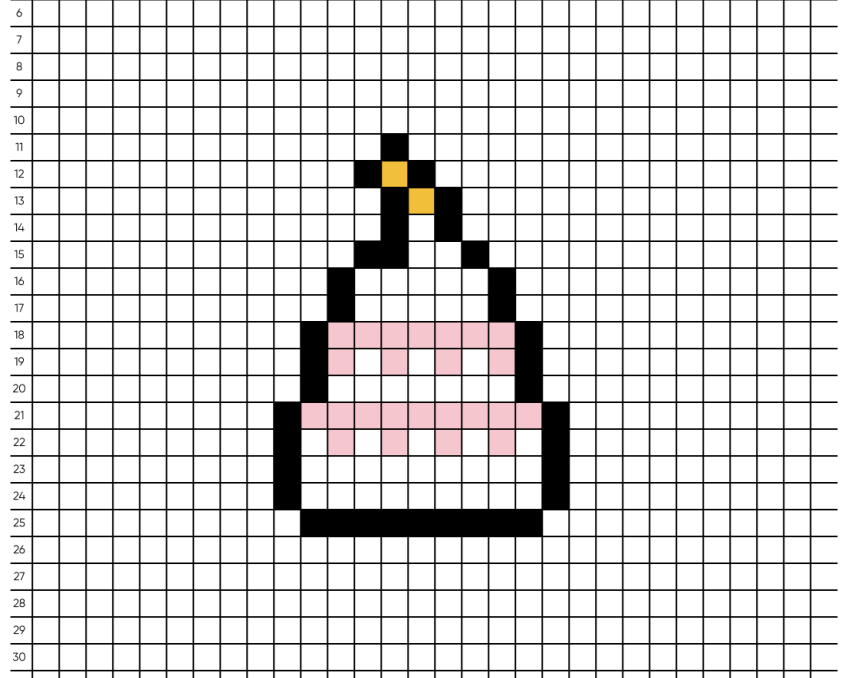 Pixel art Anniversaire - Tilipix