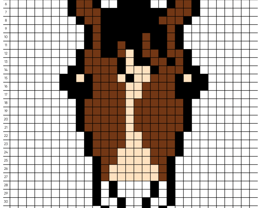 Pixel art Cheval - Tilipix