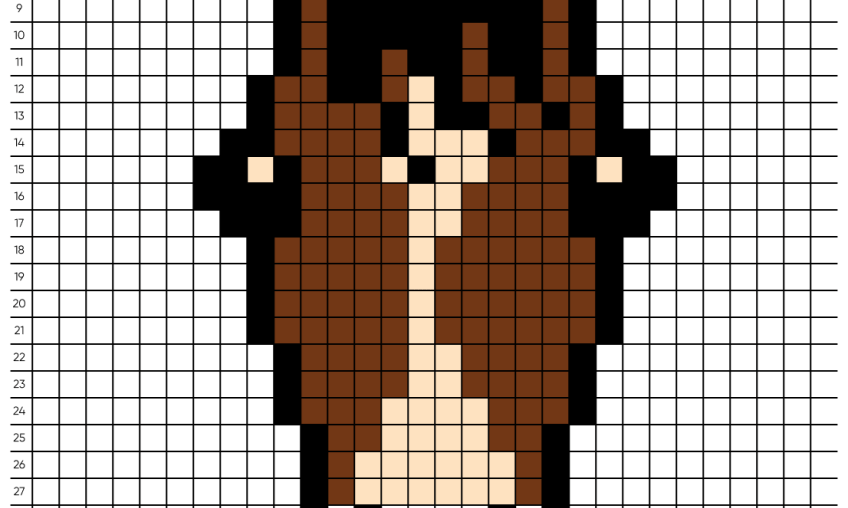 Pixel art Cheval - Tilipix