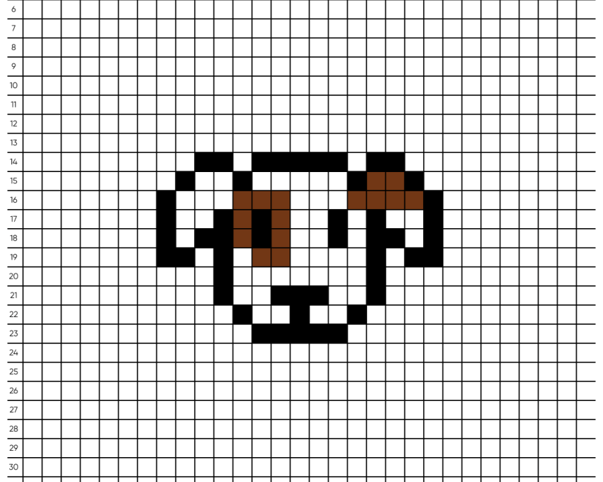 Pixel art Chien - Tilipix