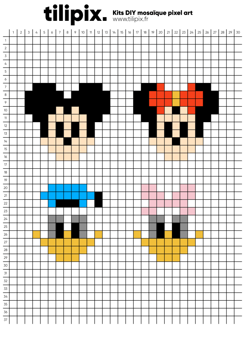 Pixel art Disney - Tilipix