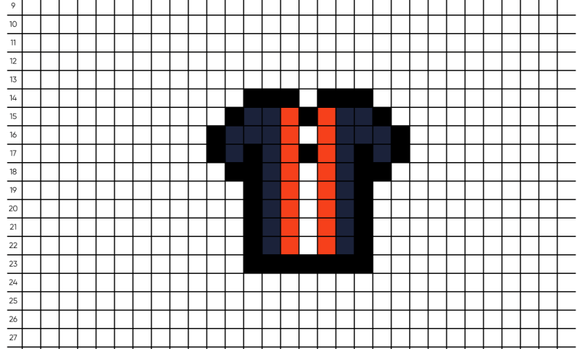 Pixel art Foot PSG - Tilipix