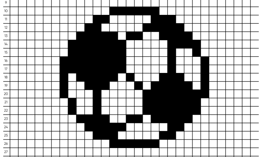 Pixel art Football - Tilipix
