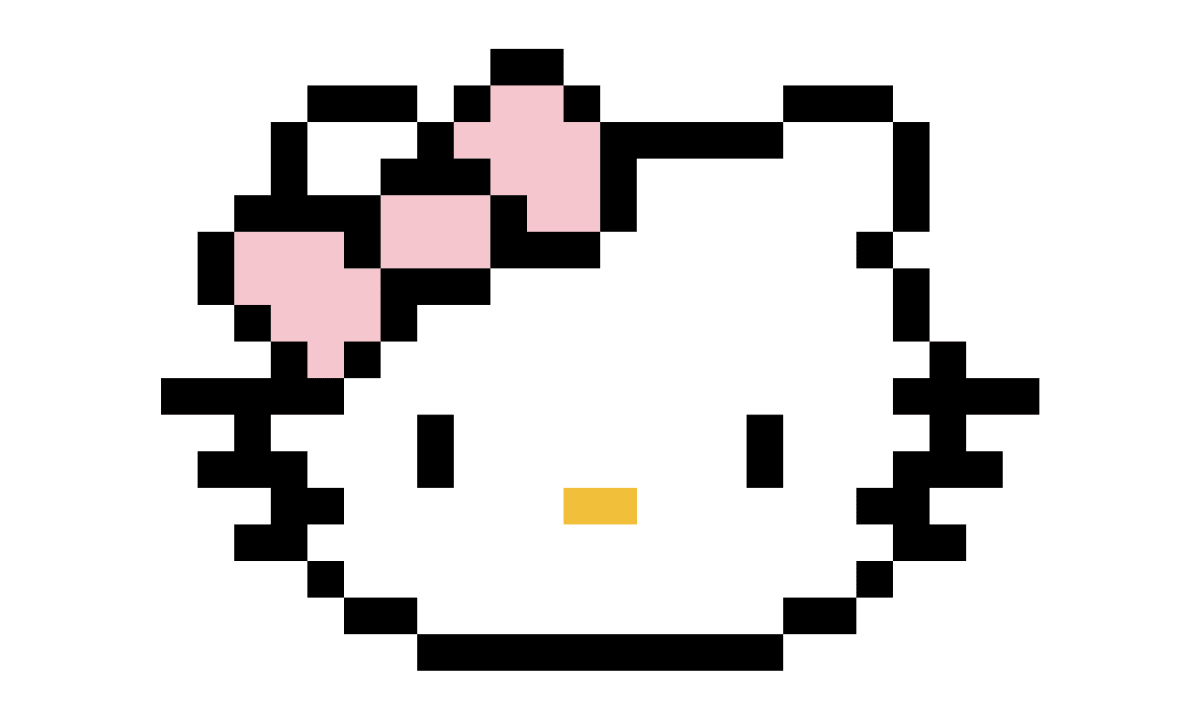 Pixel Art Hello Kitty - Tilipix