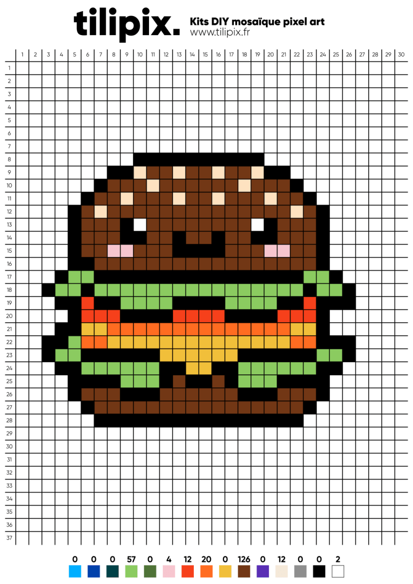 Pixel art Kawaii - Tilipix