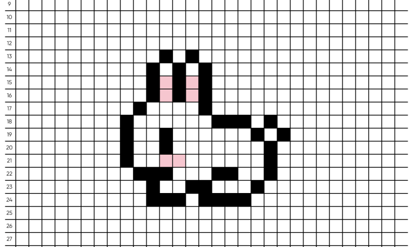 Pixel art Lapin - Tilipix