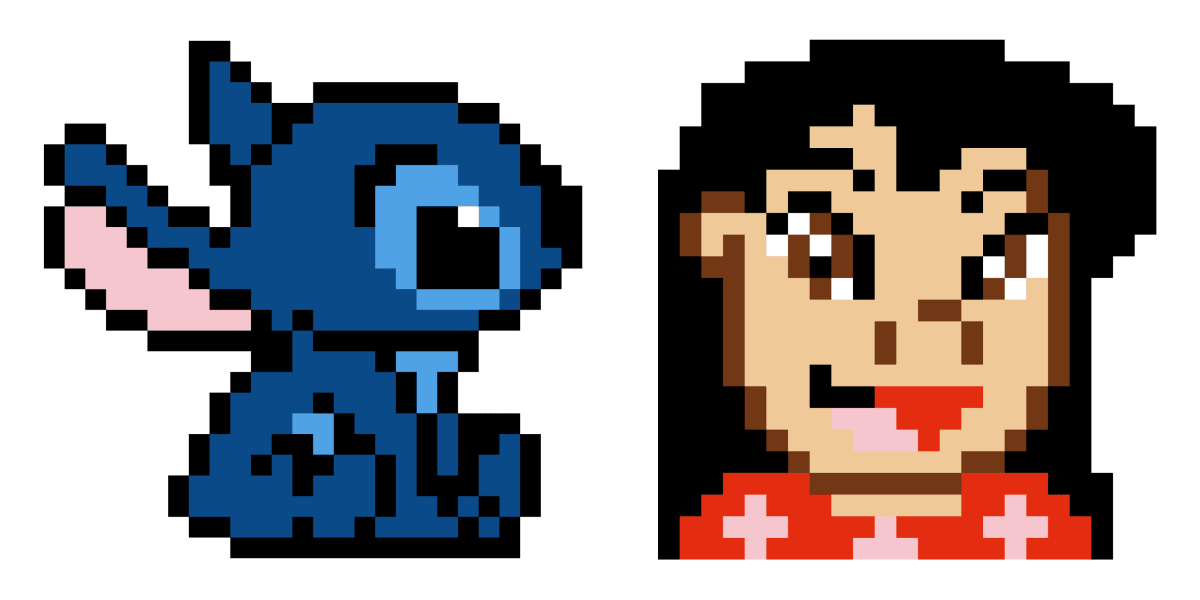 Pixel Art Lilo & Stitch - Tilipix