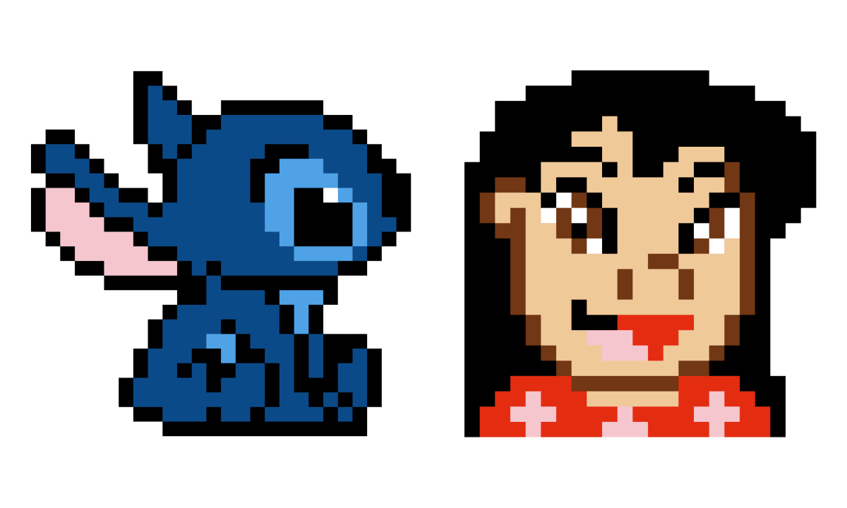 Pixel Art Lilo & Stitch - Tilipix