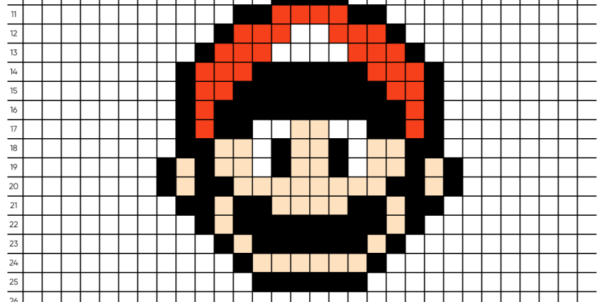 Pixel art Mario - Tilipix