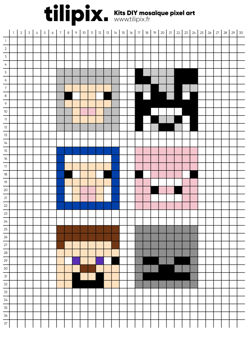 Pixel art Minecraft - Tilipix