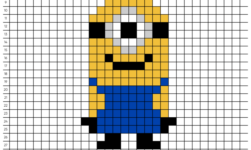 Pixel art Minion - Tilipix