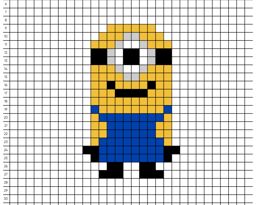 Pixel art Minion - Tilipix
