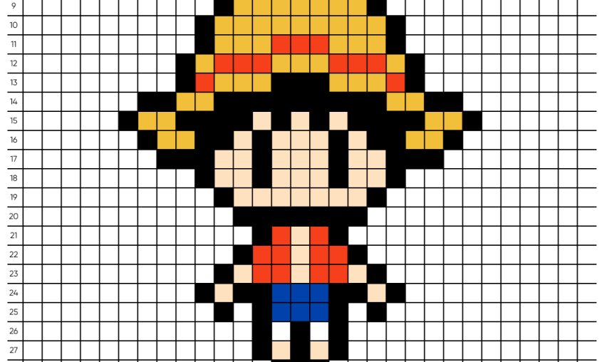 Pixel art One Piece - Tilipix