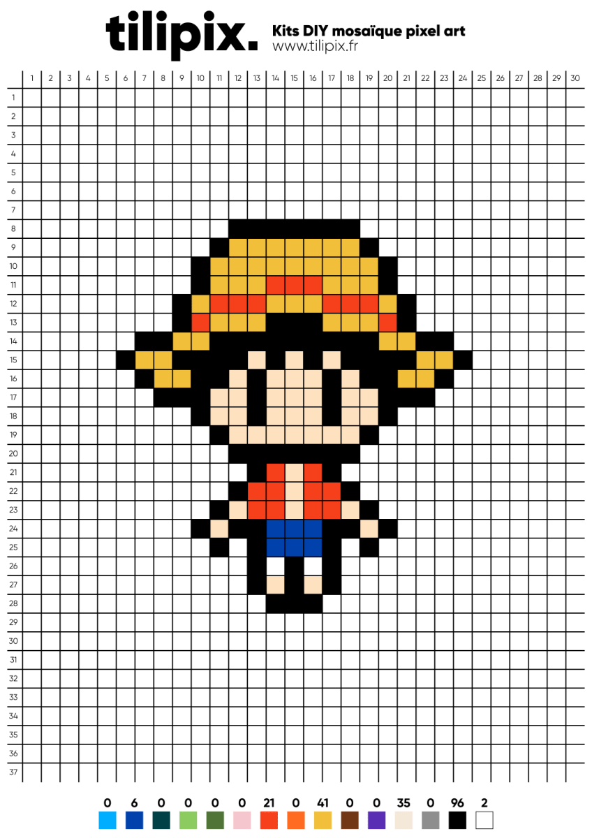 Pixel art One Piece - Tilipix