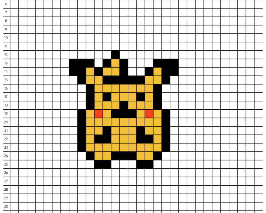 Pixel art Pokémon Facile - Tilipix