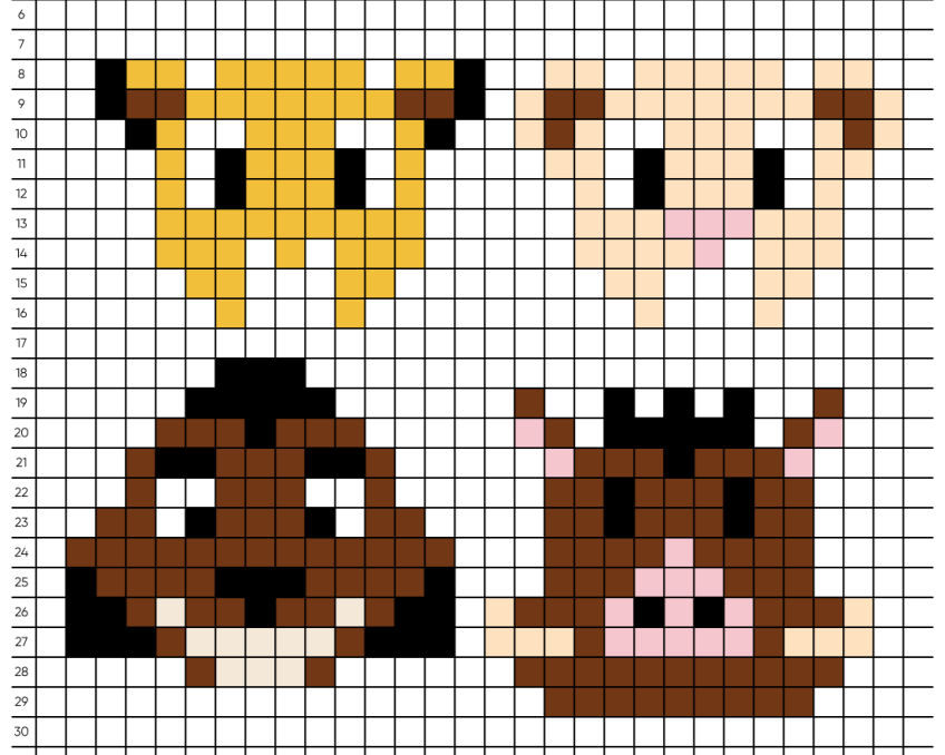 Pixel art Roi Lion - Tilipix