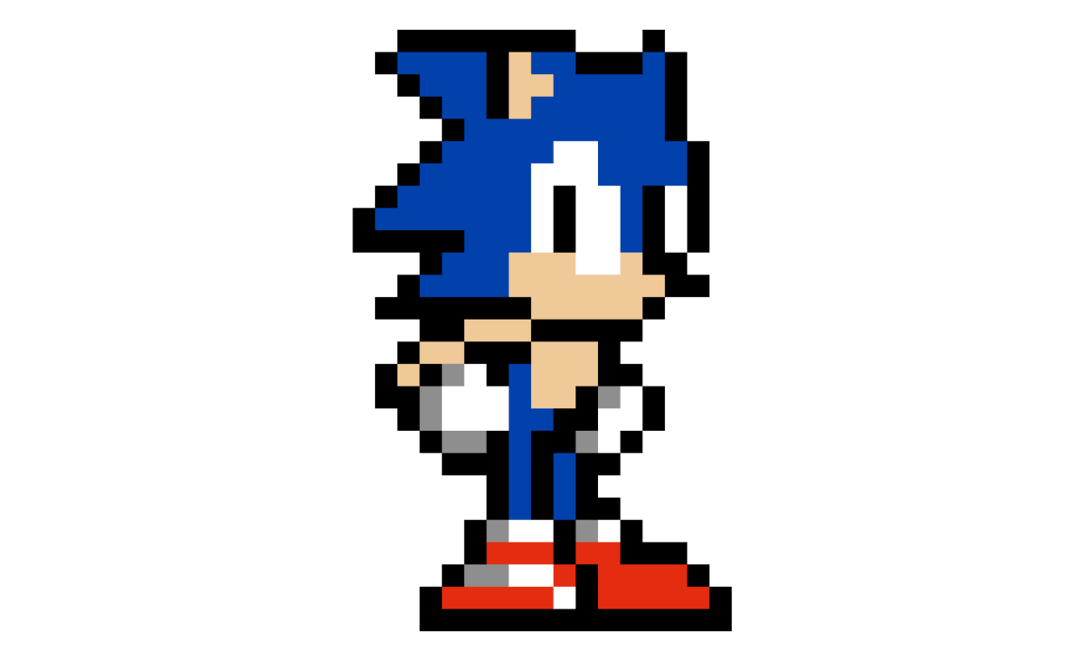 Pixel Art Sonic - Tilipix
