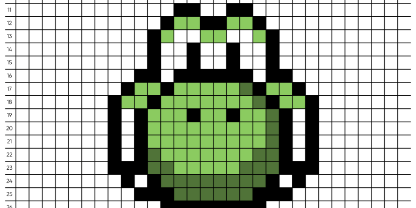 Pixel art Yoshi - Tilipix