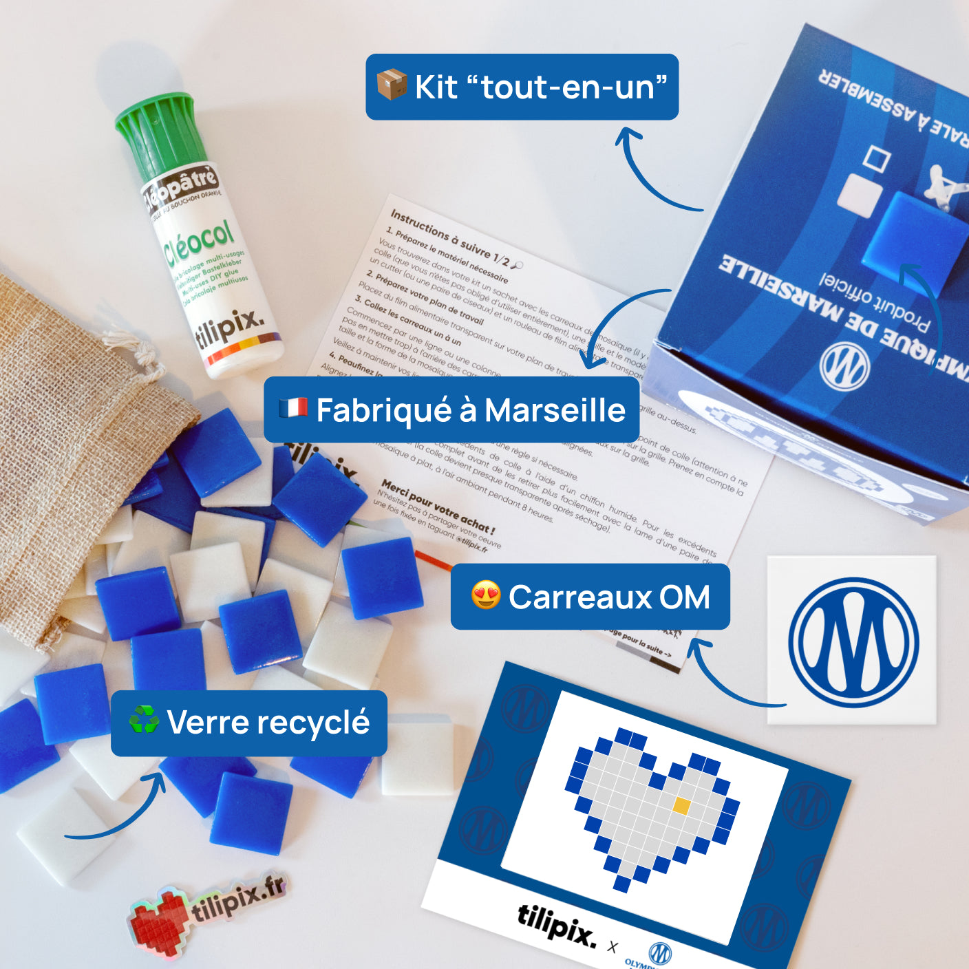 Kit Coeur Olympique de Marseille