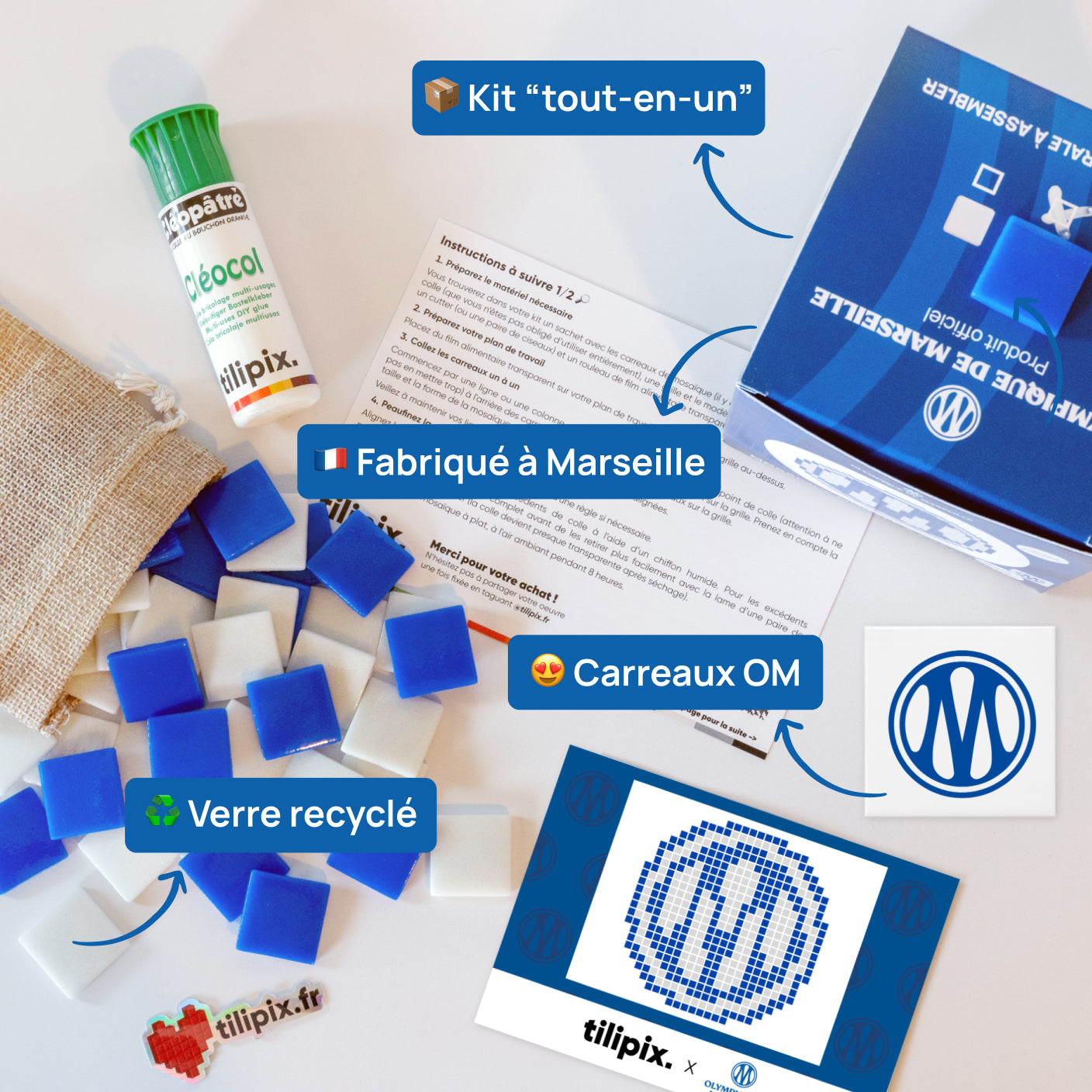 Kit Logo Olympique de Marseille