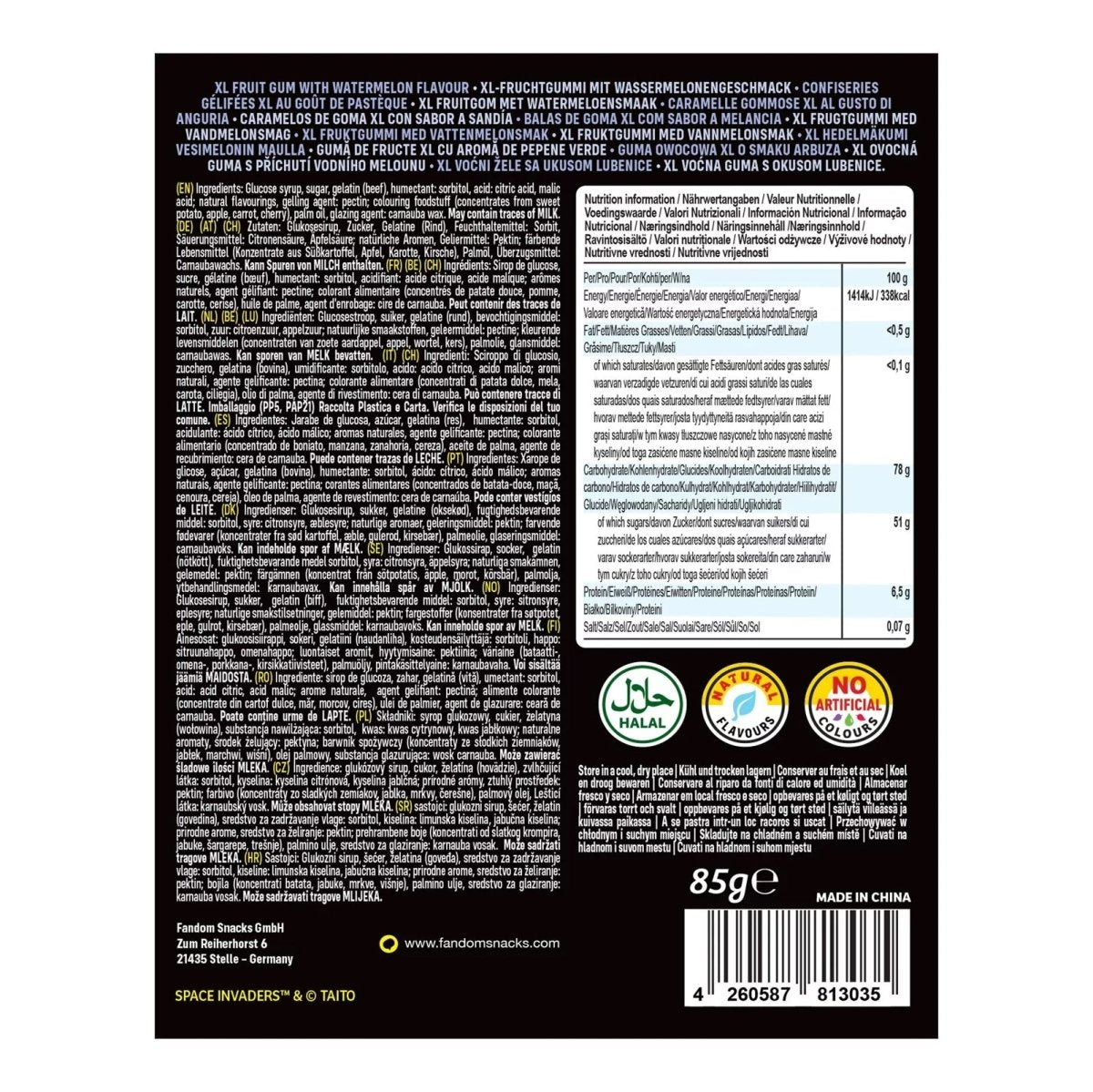 Bonbon Space Invaders™ XL 👾 - 85g - Tilipix