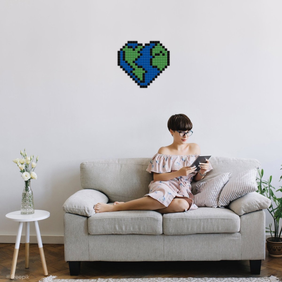 Coeur planète Terre - Tilipix