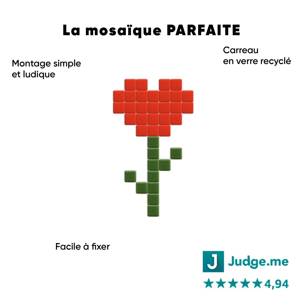Coeur rose - Tilipix