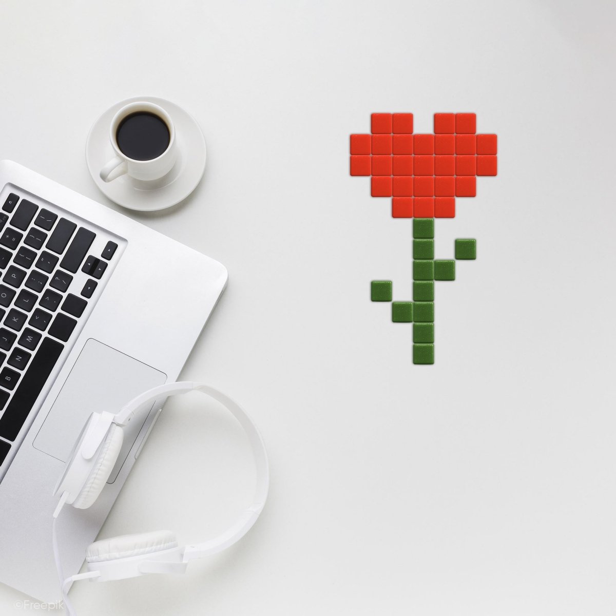 Coeur rose - Tilipix