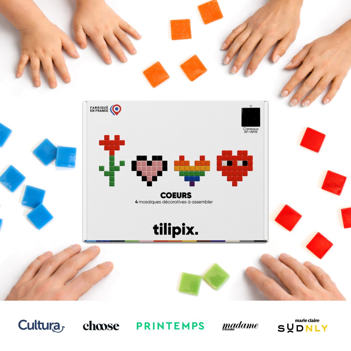 Coffret Coeurs - Tilipix