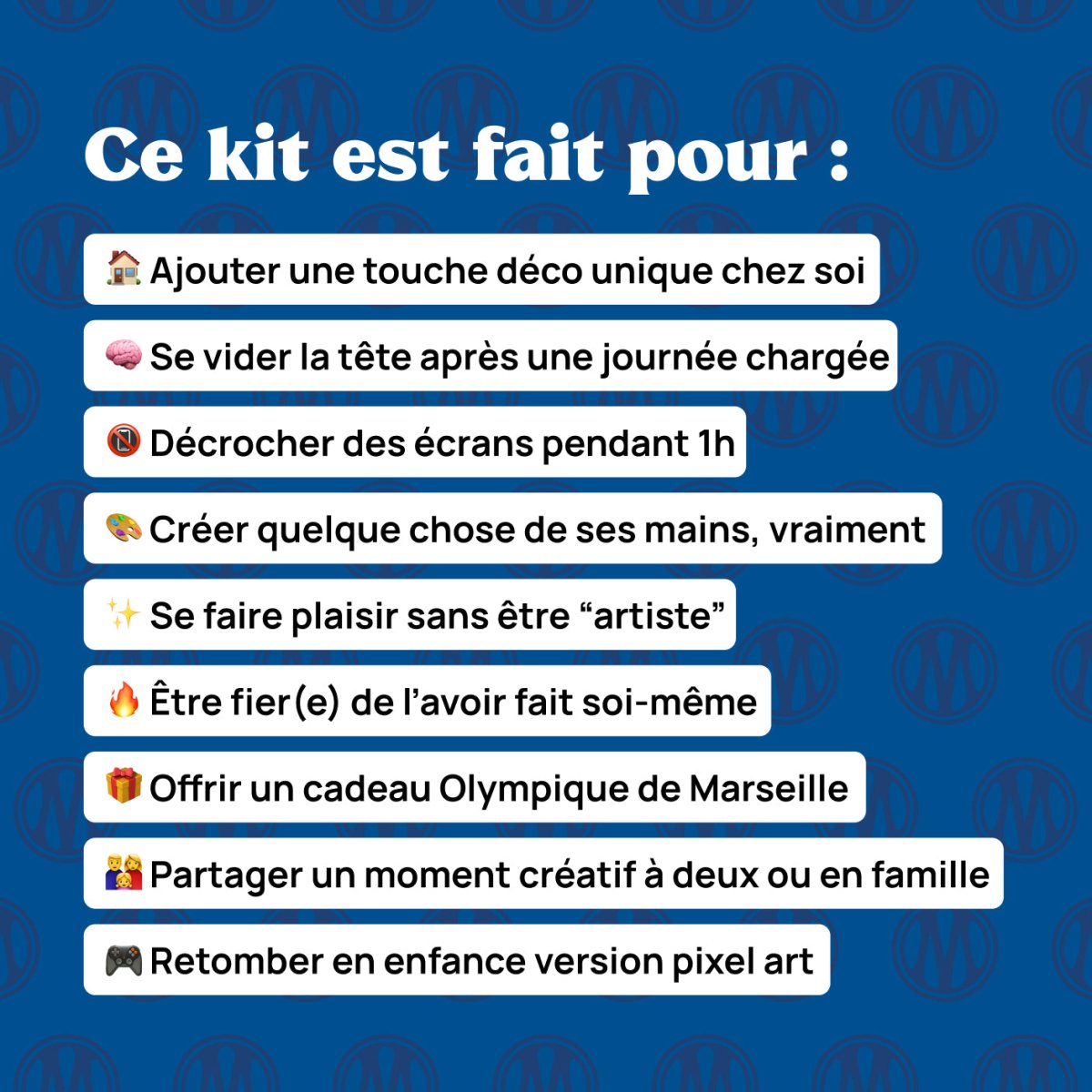 Kit Coeur Olympique de Marseille - Tilipix