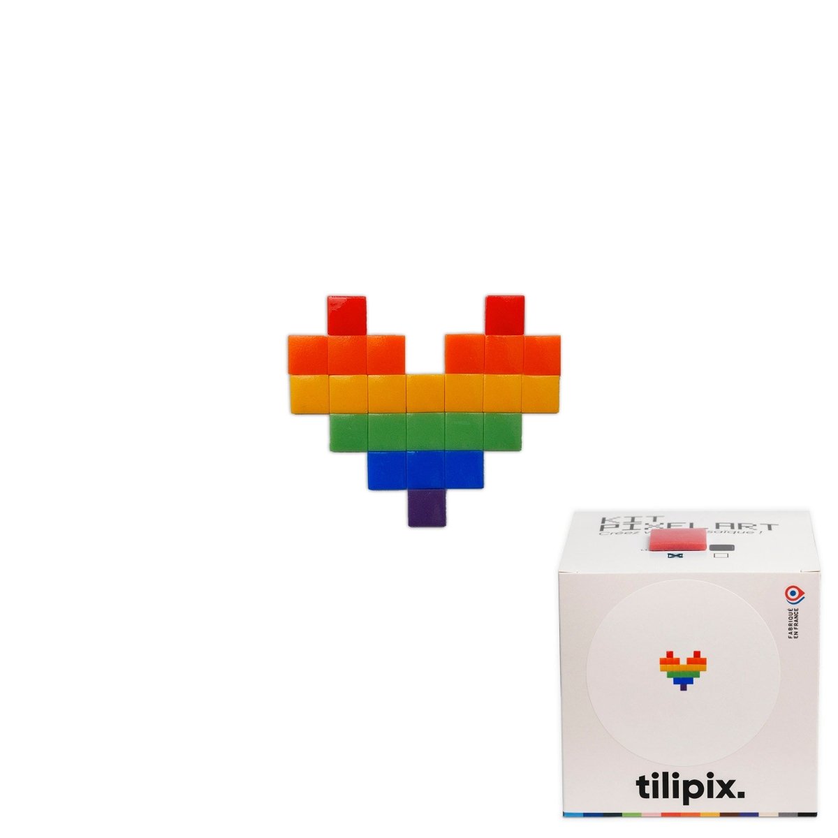 Kit mosaïque "Coeur arc - en - ciel" x =AIMSA= - Tilipix