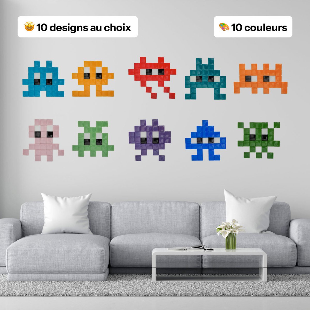 Little ghost : kit DIY mosaïque street art Little ghost : kit DIY mosaïque street art